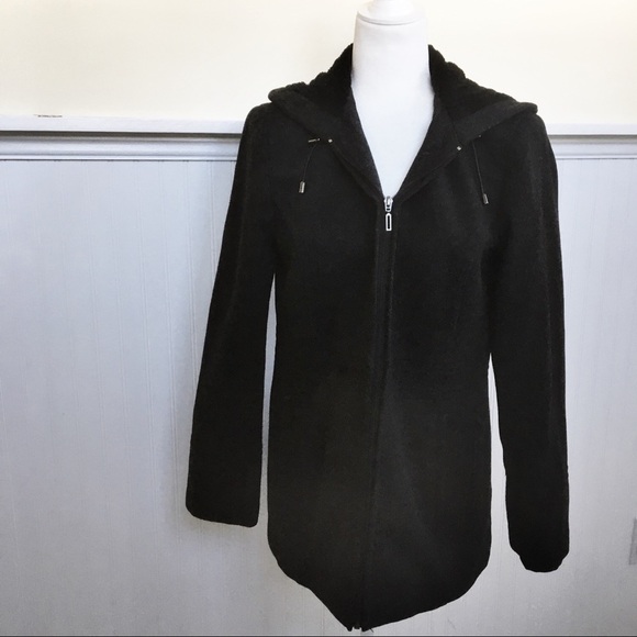 St. John's Bay Jackets & Blazers - St. John’s Bay Black Wool & Cashmere Blend Coat